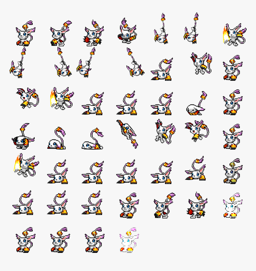 8 Bit Gatomon, HD Png Download, Free Download