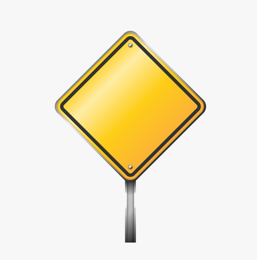 Traffic Sign Warning Sign Icon - Transparent Background Blank Sign Png, Png Download, Free Download