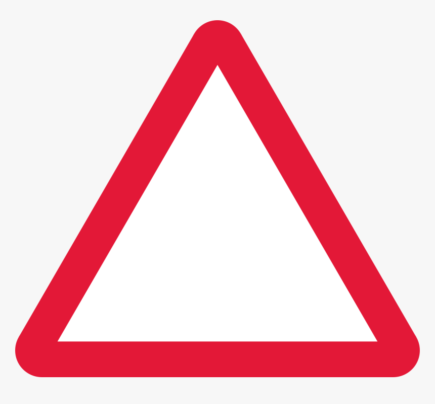 Uk Traffic Sign Blank Triangle Road Sign - Blank Triangle Road Sign, HD Png Download, Free Download