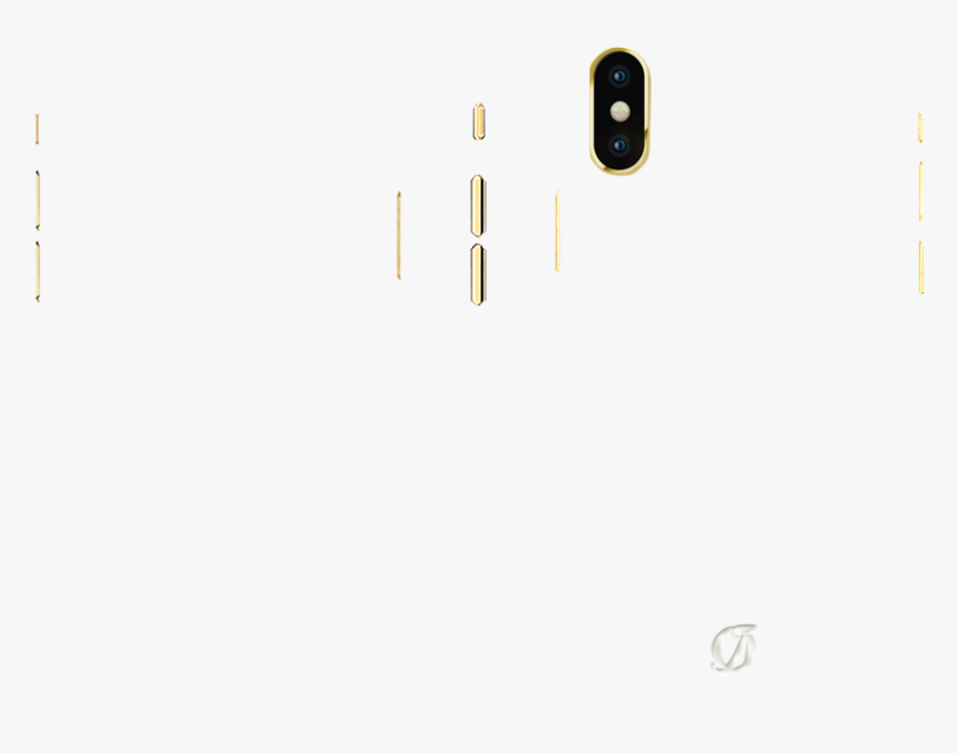 24k Gold Iphone Xs Buttons Camera - Wall Clock, HD Png Download, Free Download