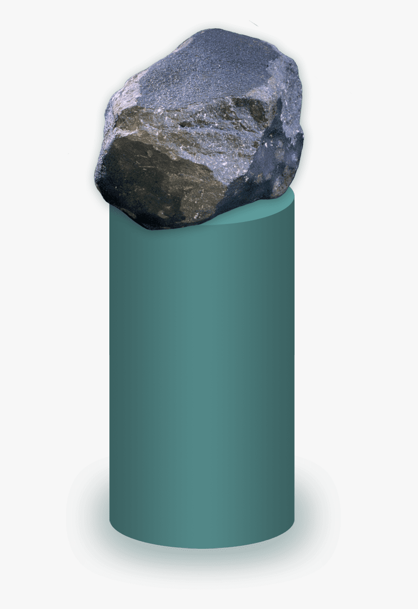 Chondrite Meteorite Sitting On A Pedestal - Igneous Rock, HD Png Download, Free Download