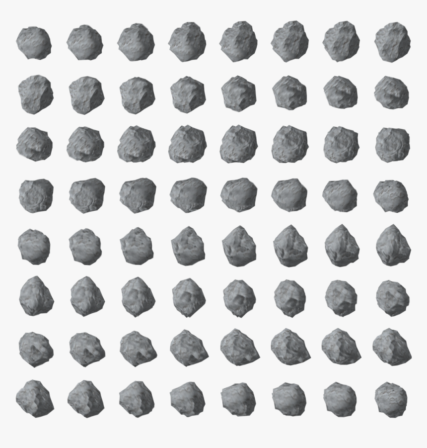 Asteroid 01 - Pixel Asteroid Sprite Sheet, HD Png Download, Free Download