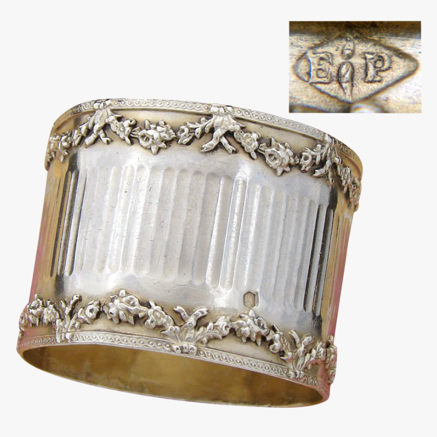 Antique French Puiforcat Sterling Silver Napkin Ring, - Picture Frame, HD Png Download, Free Download