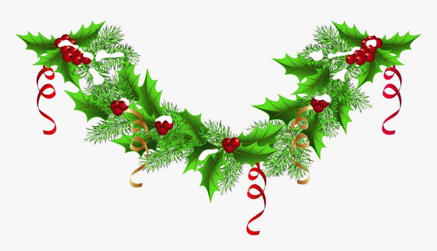 Christmas Pine Garland Png Clip - Christmas Garland Clipart Vector, Transparent Png, Free Download