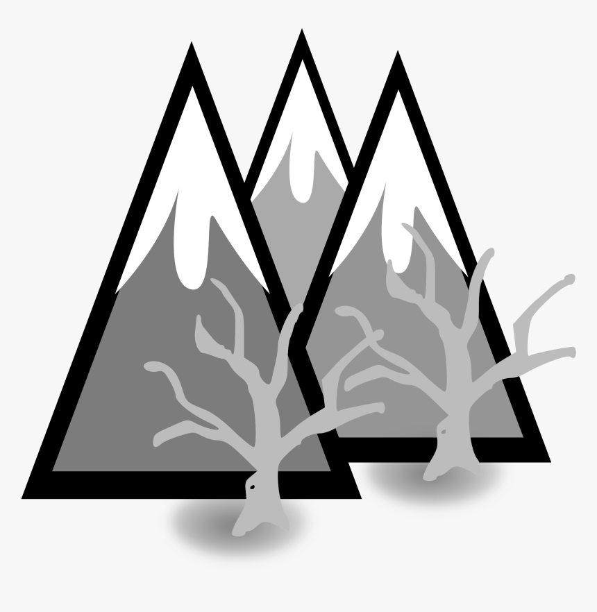 This Free Icons Png Design Of Dead Forest Mountains - Triangle Mountain Clipart, Transparent Png, Free Download