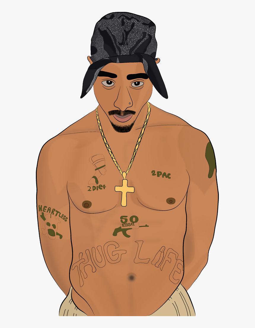 2pac, Tupac Shakur Png - Cartoon Tupac Shakur, Transparent Png, Free Download