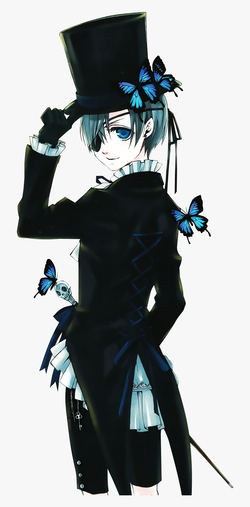 Renders Kuroshitsuji Ciel Phantomhive Garcon Canne, HD Png Download, Free Download