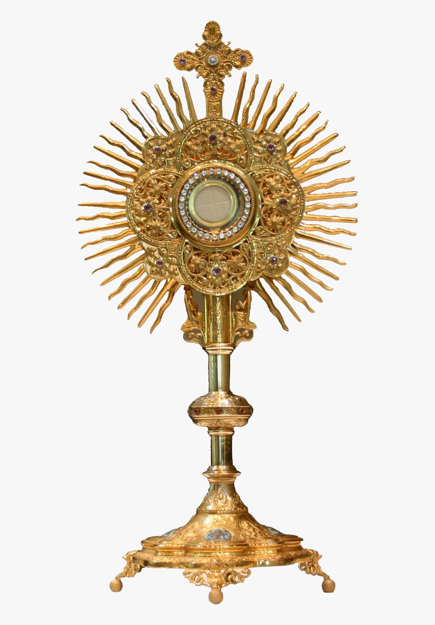 Adoration Eucharistic Holy Blessed Sacrament Monstrance - Prayer To Holy Eucharist, HD Png Download, Free Download