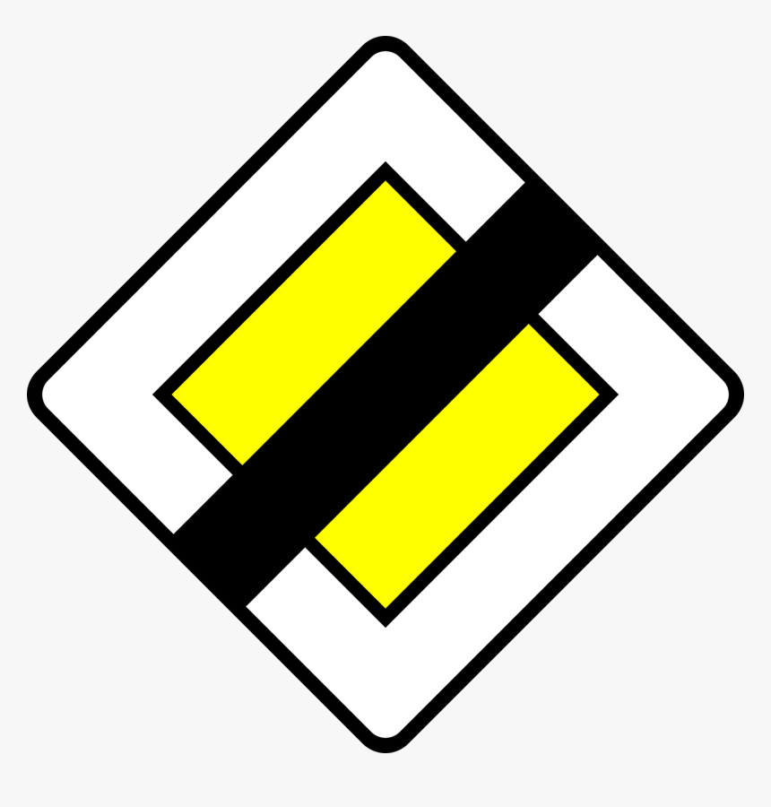 French Priority Road Signs - National Speed Limit Sign France, HD Png Download, Free Download