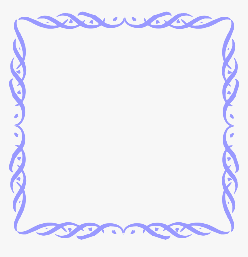 Blue Border Frame Png Picture - Fun Borders No Background, Transparent Png, Free Download