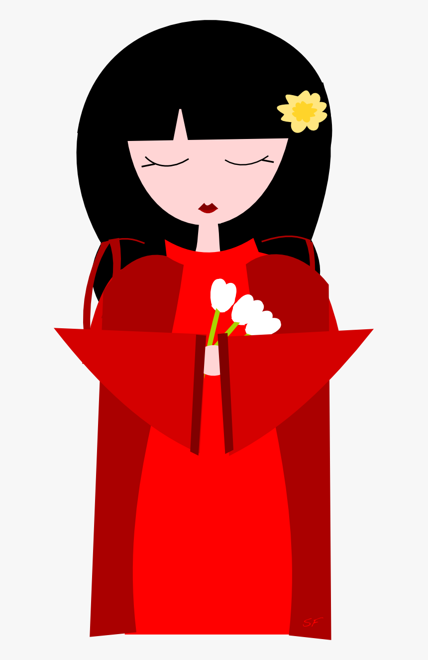 Transparent Japanese Girl Png - Kokeshi, Png Download, Free Download