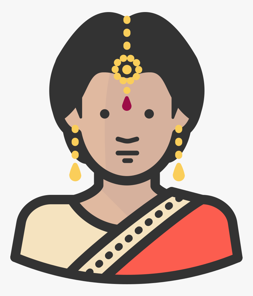 Indian Woman Icon - Indian Icon, HD Png Download, Free Download