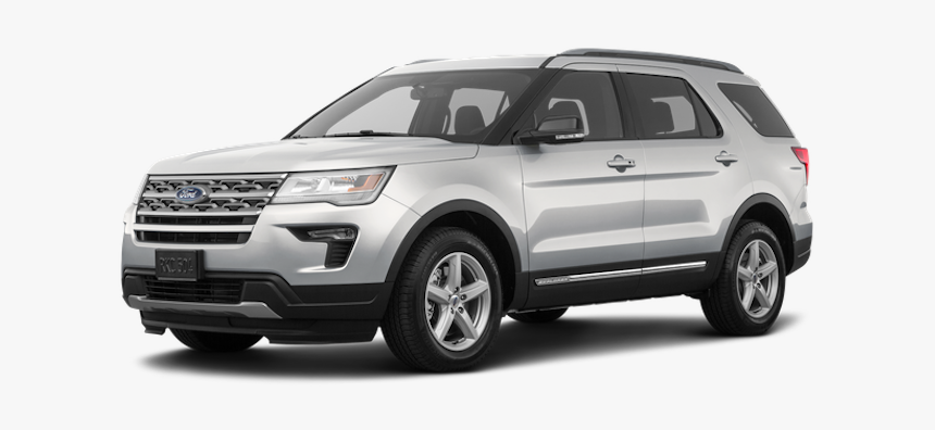 The Silver 2019 Ford Explorer From Kings Ford - Ford Explorer 2019 Black, HD Png Download, Free Download