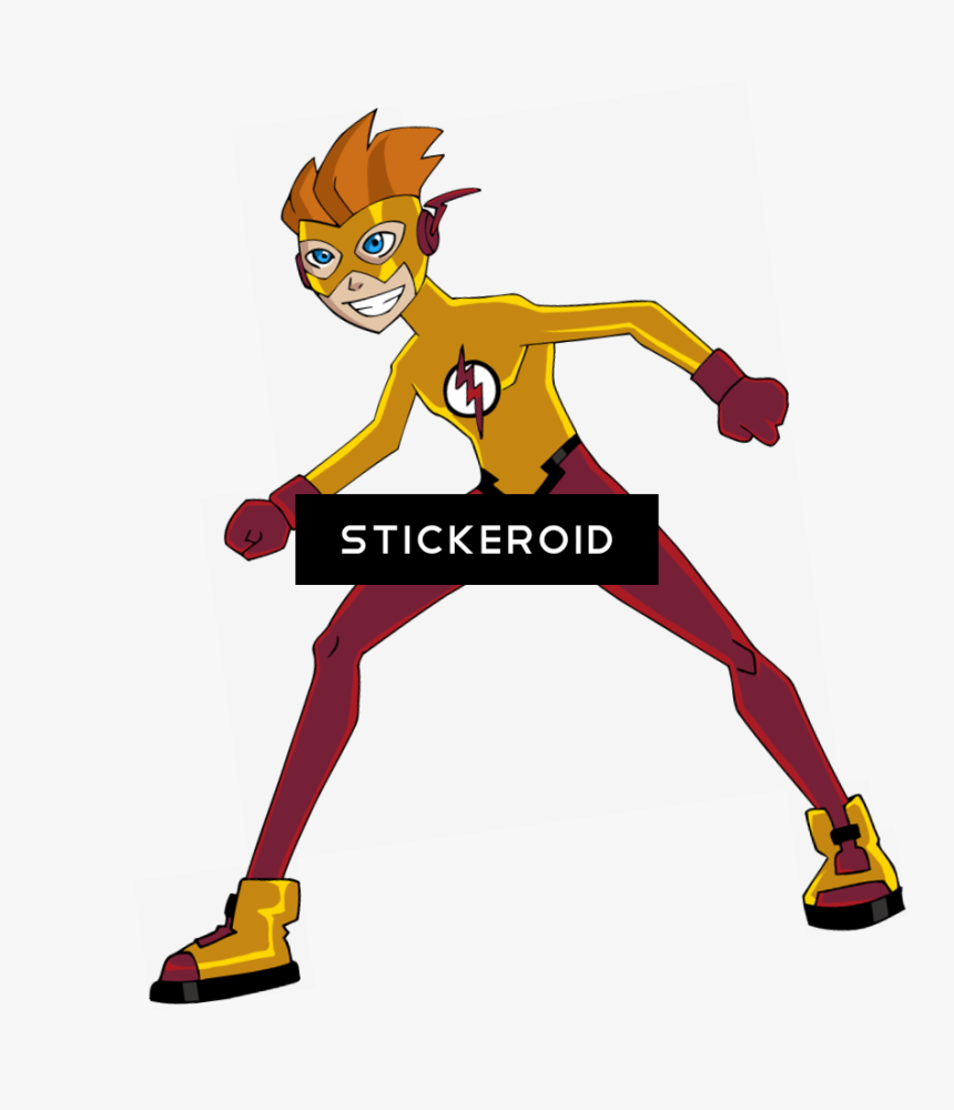 Kid Flash , Png Download - Cartoon Character Transparent Background, Png Download, Free Download
