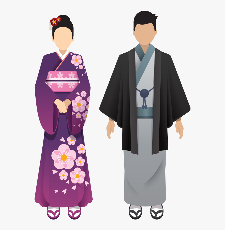 Transparent Flat Design Png - Kimono Png, Png Download - kindpng