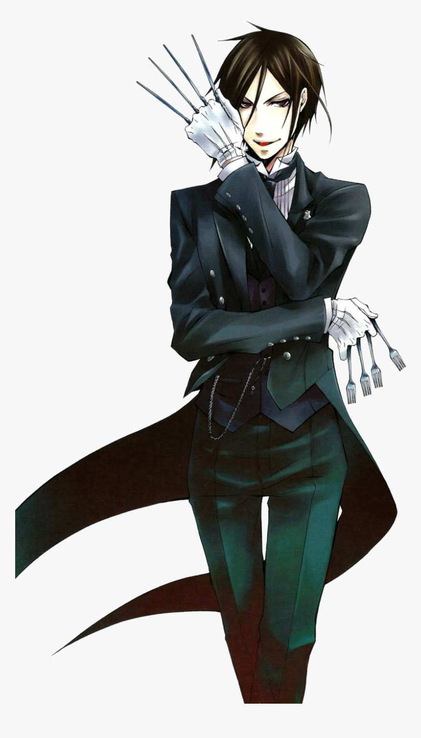 Transparent Sebastian Png - Black Butler Sebastian Knives, Png Download, Free Download
