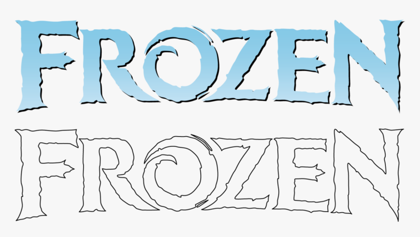 Transparent Disney Frozen Snowflake Clipart - Frozen Logo Line Art, HD Png Download, Free Download