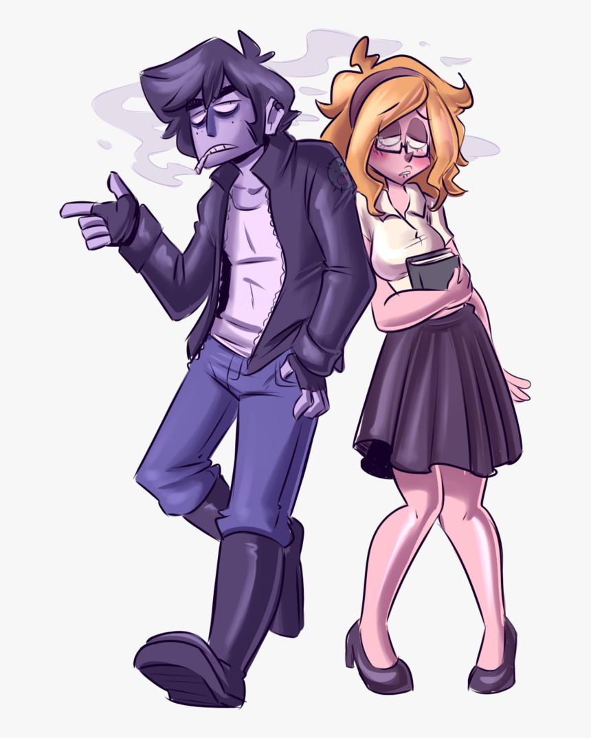 Nerd Boy And Girl Png - Nerd Girl Bad Boy, Transparent Png, Free Download