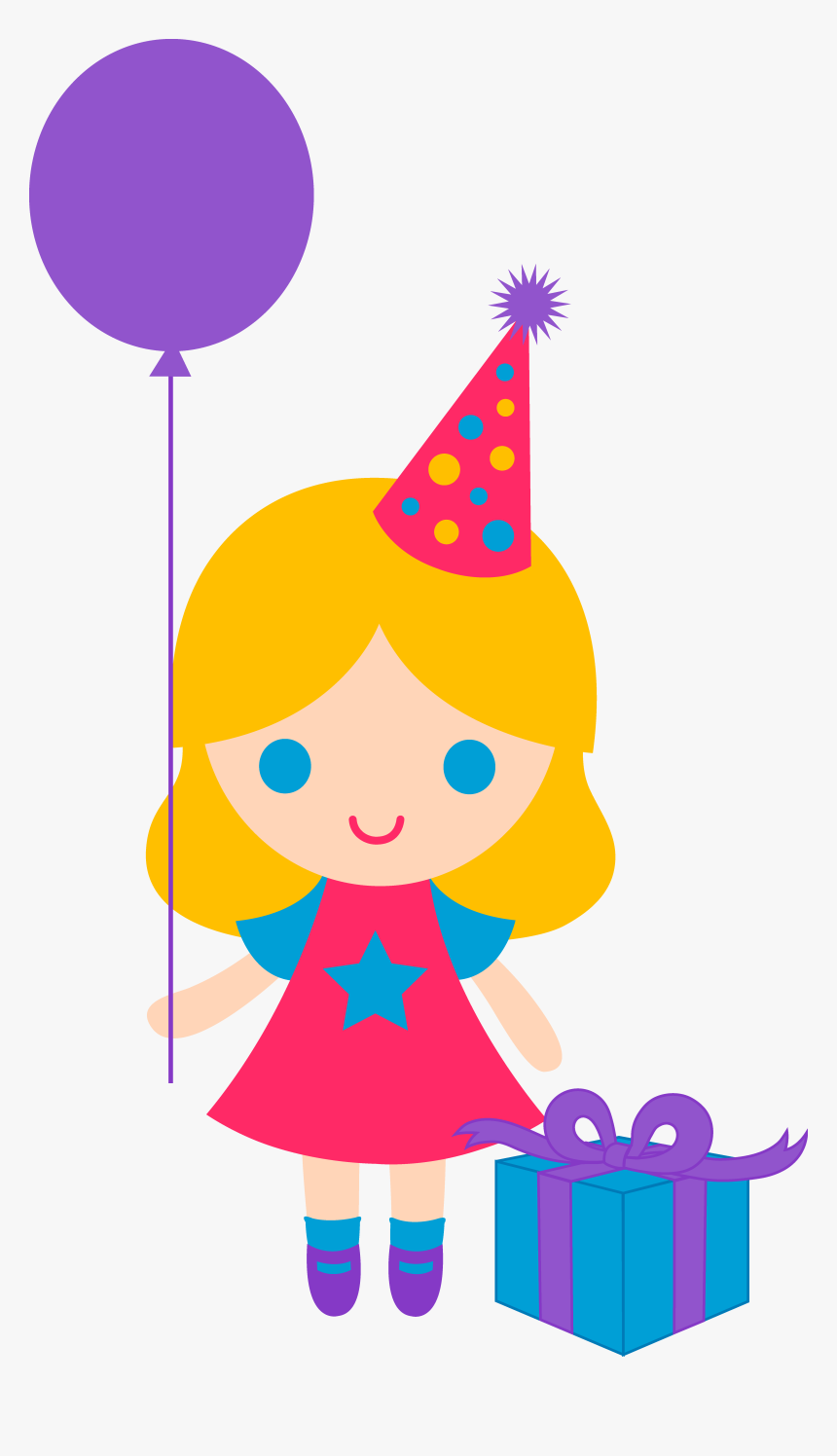 Birthday Clipart Girl - Happy Birthday Girl Clipart, HD Png Download, Free Download