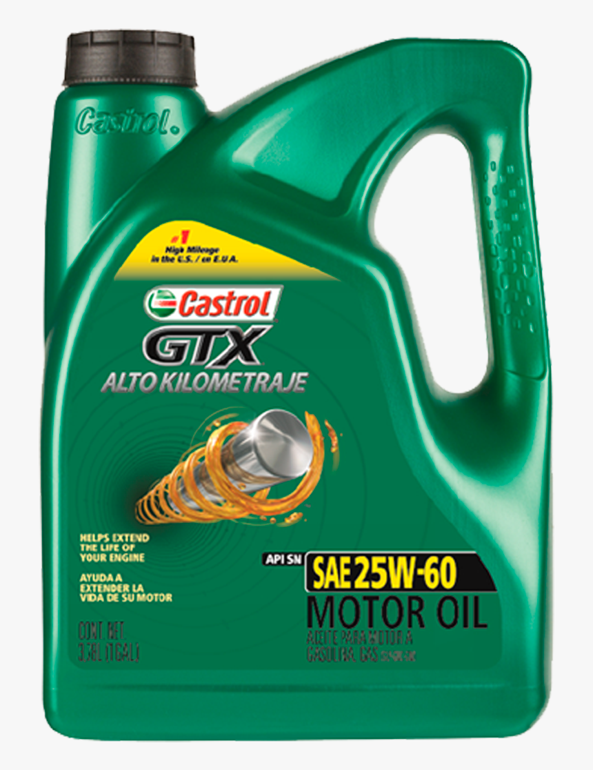 Castrol Gtx Alto Kilometraje 25w60, HD Png Download, Free Download