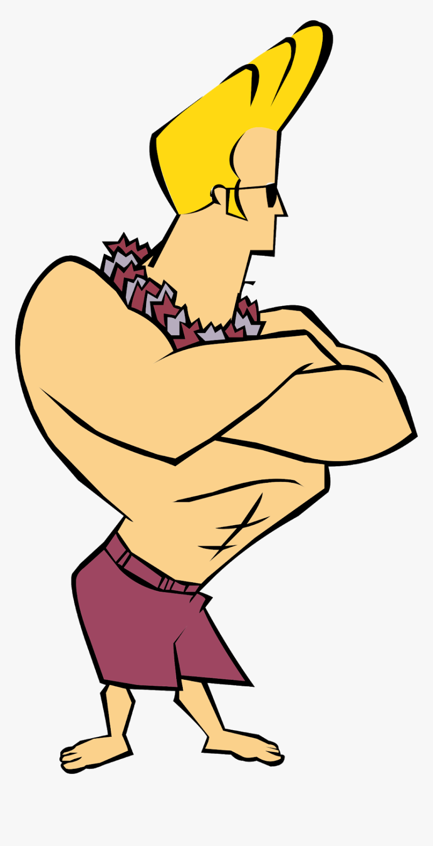 Johnny Bravo Cartoon Character, Johnny Bravo Characters, - Johnny Bravo At The Beach, HD Png Download, Free Download