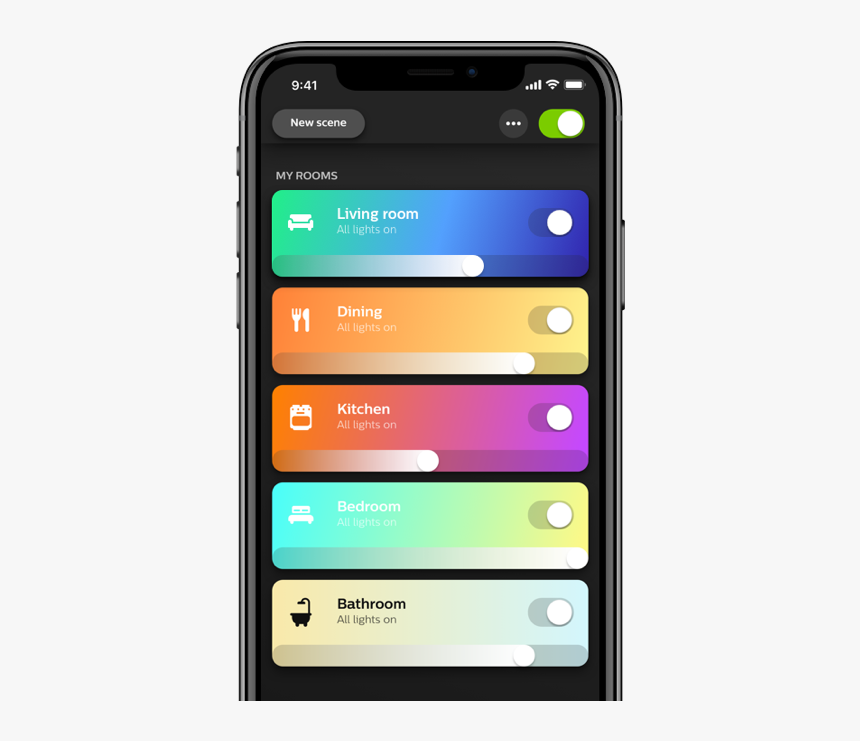 Hue App - Phone Philips Hue App, HD Png Download, Free Download