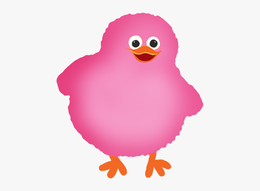 Pink Easter Chick - Pink Chicken Cartoon Png, Transparent Png, Free Download