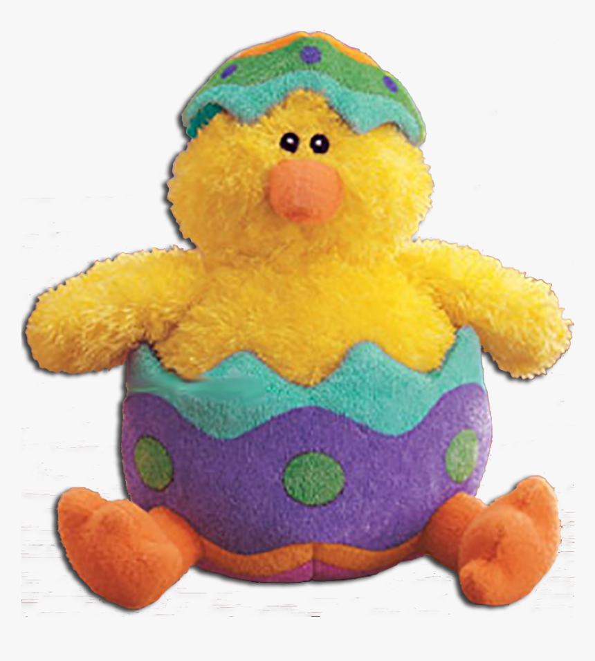 Easter Chicks And Ducks - Chicken Stuffed Animal In Egg, HD Png Download, Free Download