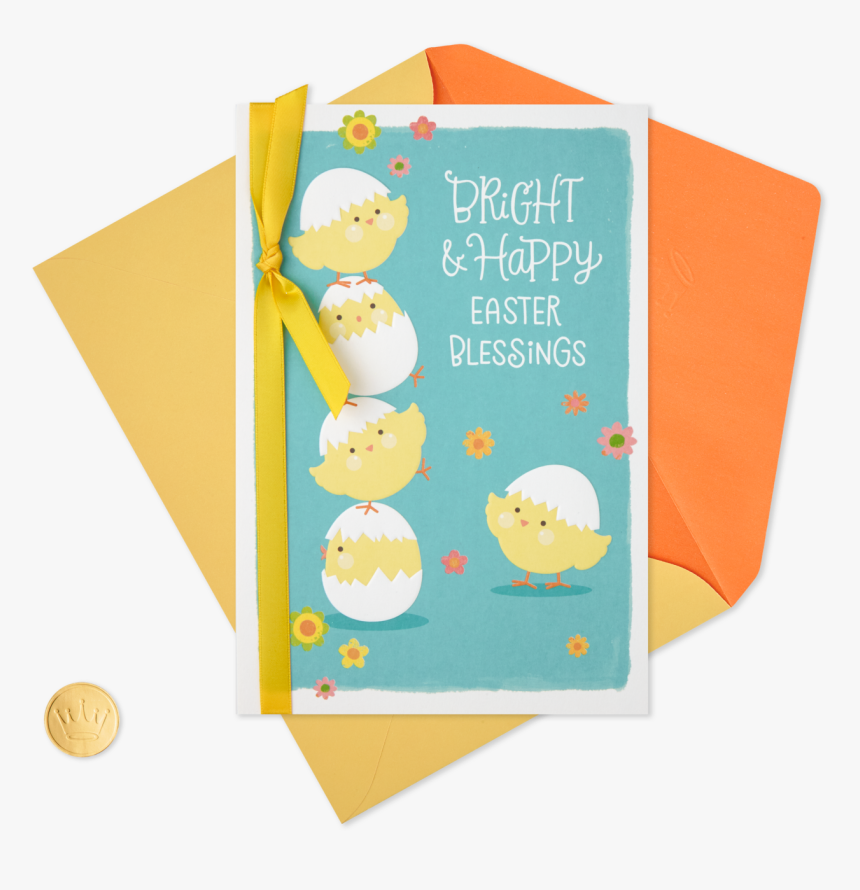 Baby Chicks Religious Easter Card - Illustration, HD Png Download, Free Download