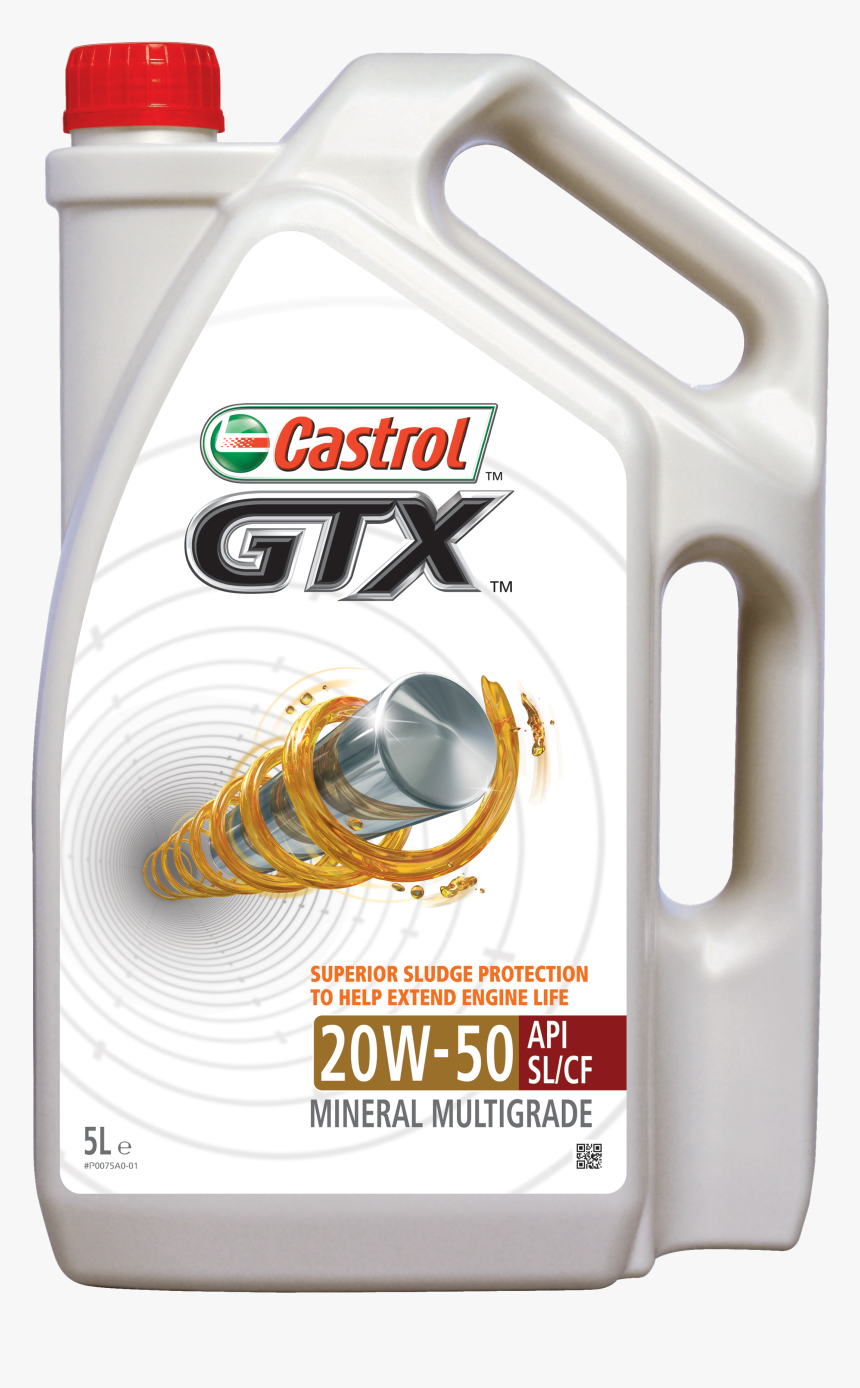 Transparent Motor Oil Png - Castrol Oil Gtx 20w 50, Png Download, Free Download