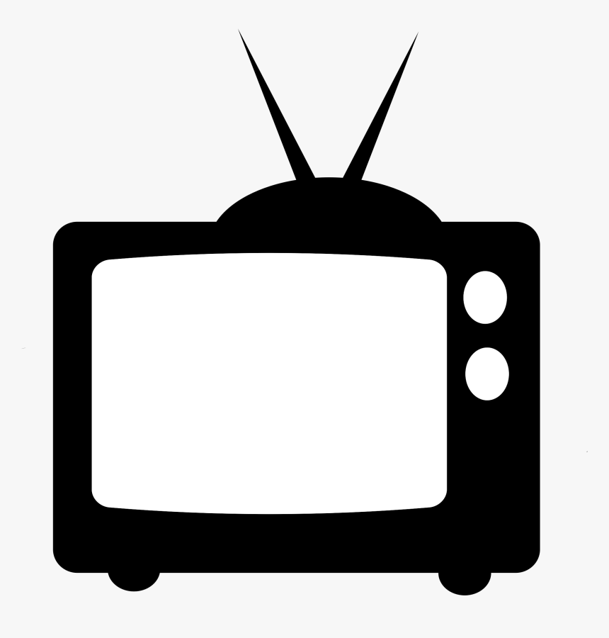 Clipart Tv Silhouette - Tv Clipart Black, HD Png Download, Free Download