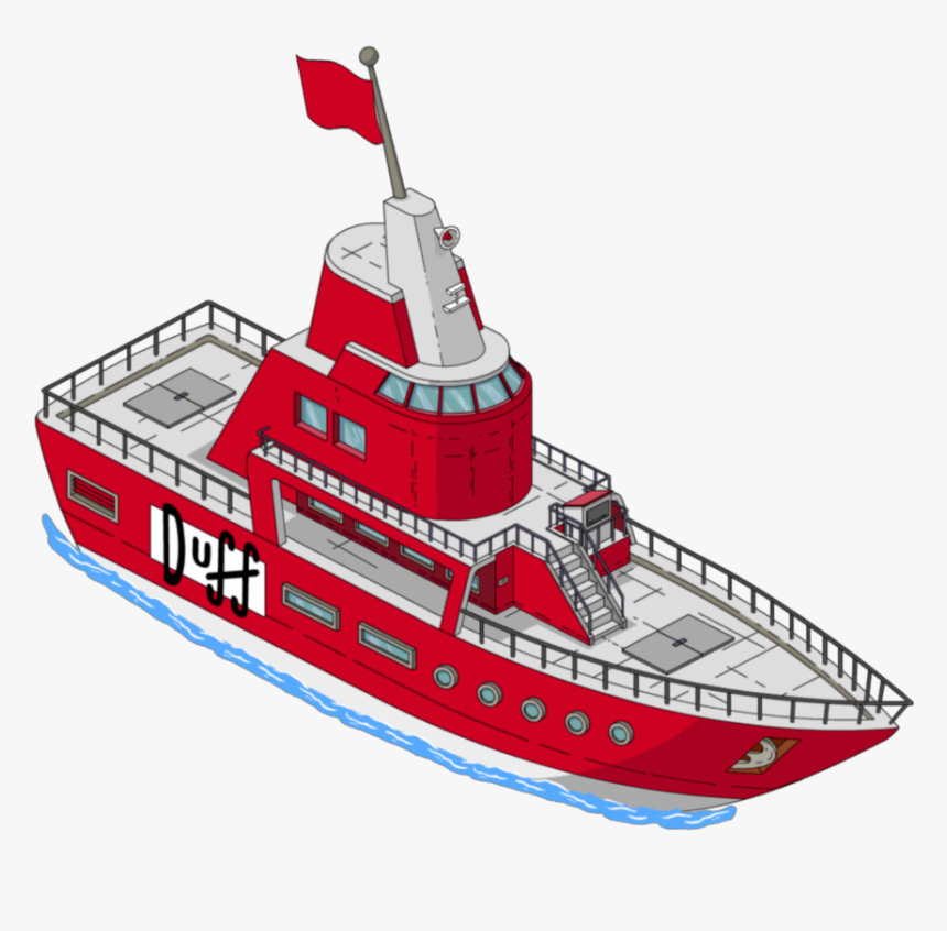 Duff Partyliner - Simpsons Tapped Out Ships, HD Png Download, Free Download