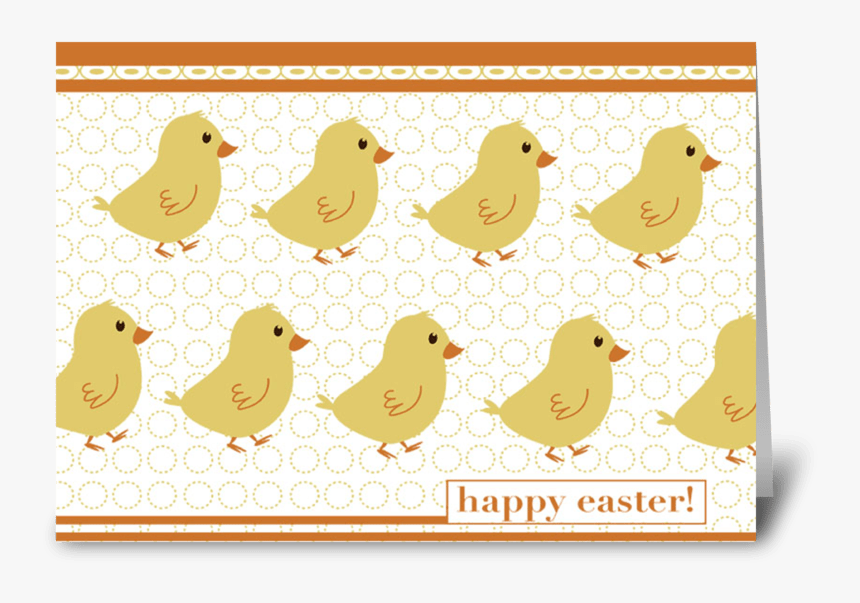 Happy Easter Chicks Greeting Card - Cartoon, HD Png Download, Free Download
