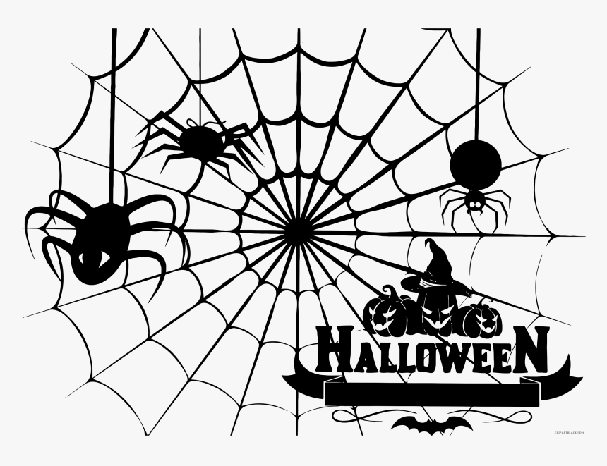 Transparent Spiderweb Clipart - Clipart Halloween Spider Web, HD Png Download, Free Download