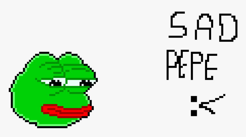 Sad Pepe Pixel Art, HD Png Download, Free Download