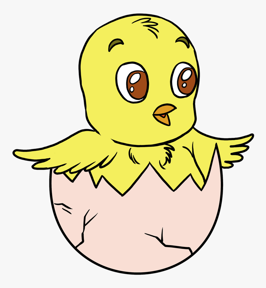 Easy Drawing Guides On Twitter Learn To Draw A Great - Easy Easter Drawing Chick, HD Png Download, Free Download