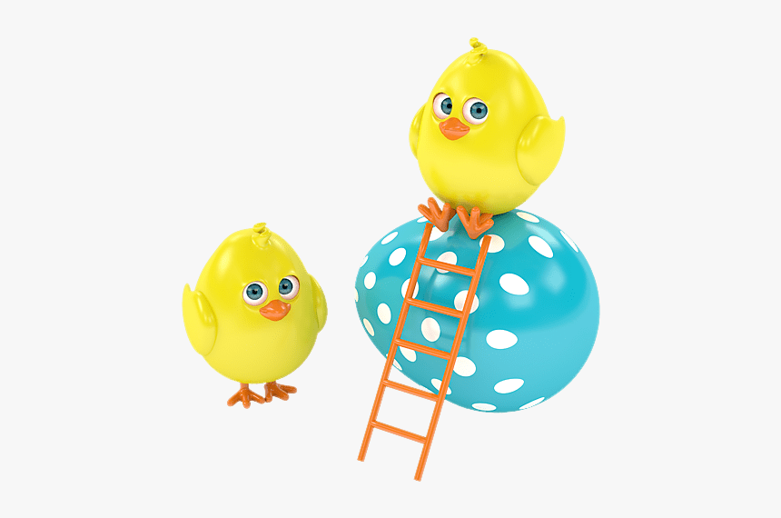 #easter #chick #chicks #multicolor - Huevos Pintados De Animales, HD Png Download, Free Download