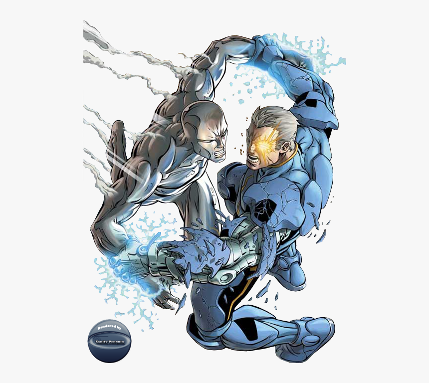 No Caption Provided - Cable Fights Silver Surfer, HD Png Download, Free Download