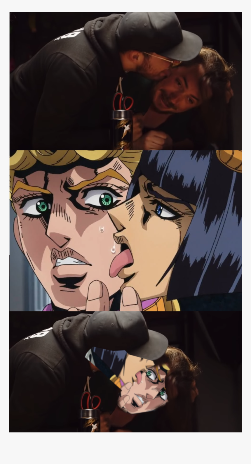 Bruno Licks Giorno Gif, HD Png Download, Free Download