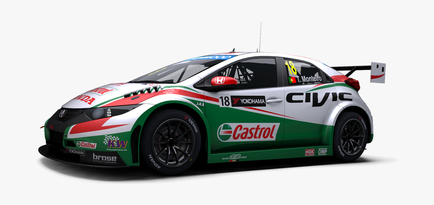 2014 Honda #2 Castrol Honda Civic Wtcc, HD Png Download, Free Download