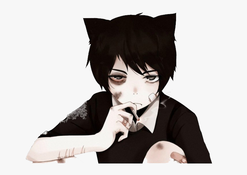 Sad Boy Png Clipart - De Anime Boy Sad, Transparent Png, Free Download