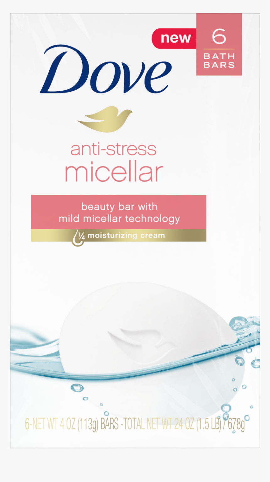 Anti-stress Micellar Beauty Bar - Dove Soap, HD Png Download, Free Download