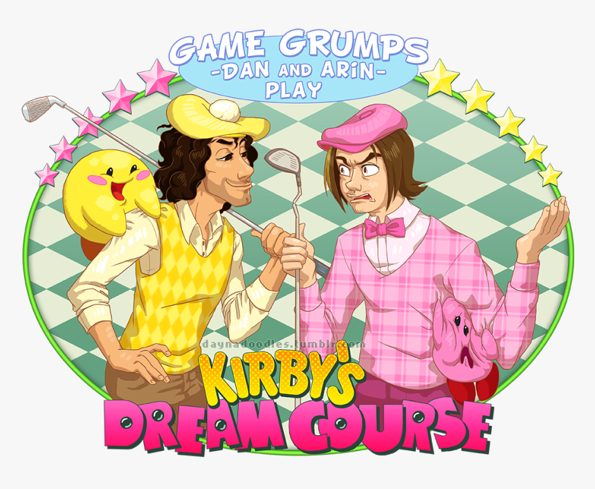 Game Grumps Kirby Dream Course Fan Art, HD Png Download, Free Download