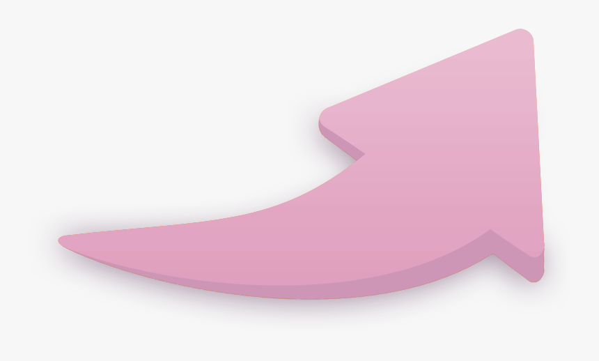 Curved Arrow Pink Png, Transparent Png, Free Download