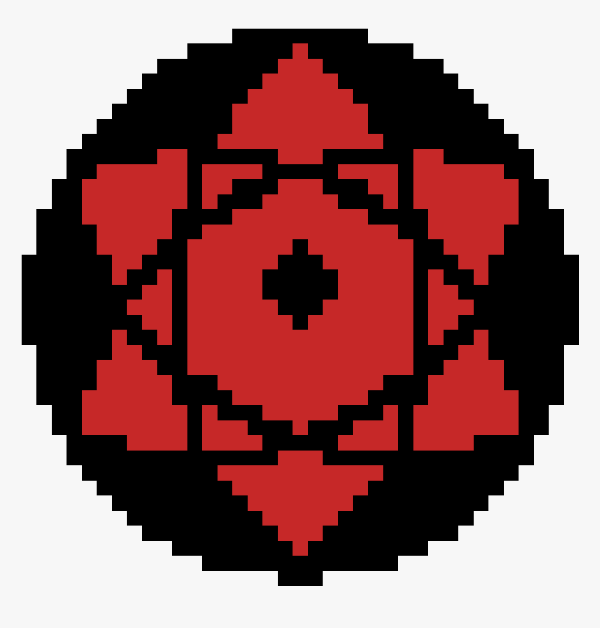 Sasuke Mangekyo Sharingan - Pixel Art Naruto Sharingan, HD Png Download, Free Download