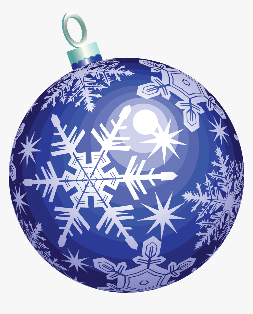 Blue Christmas Balls Png - Blue Christmas Ball Png, Transparent Png, Free Download