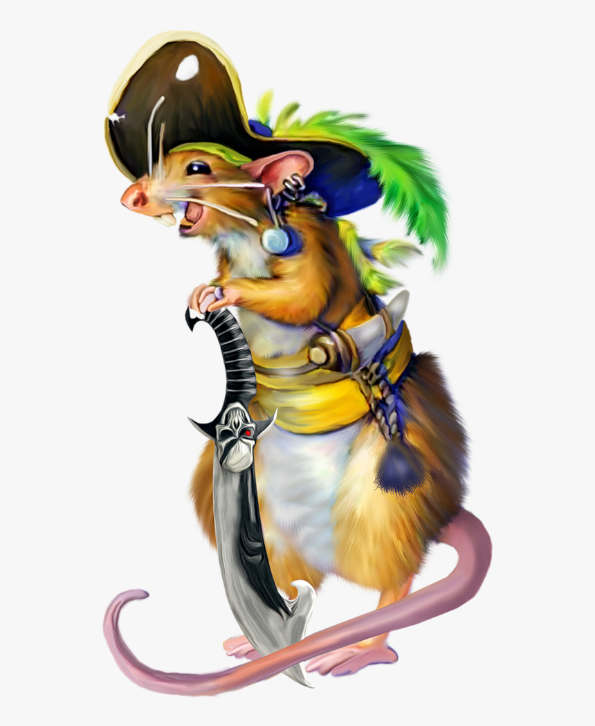 Rat Pirate Png, Transparent Png, Free Download