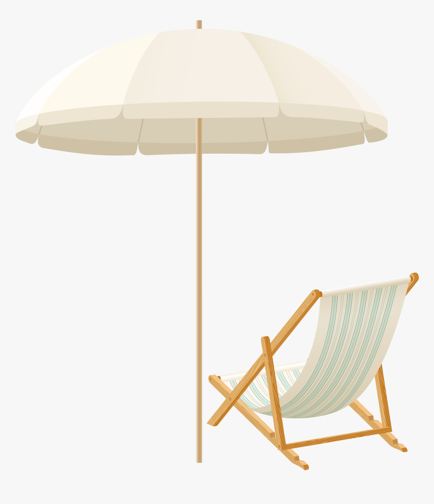 Beach Umbrella With Chair Png Clip Art, Transparent Png, Free Download