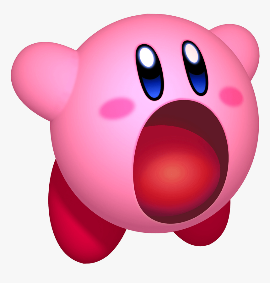 Kirby With Mouth Open, HD Png Download, Free Download