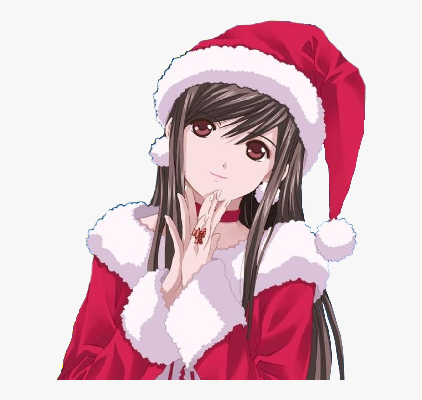 Anime - Anime Girl Christmas Hd, HD Png Download, Free Download